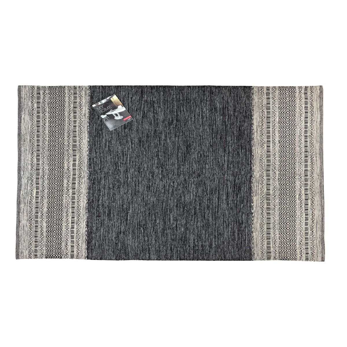 Alfombra Kilim Rustic Nomad Dk Gris 120 X 180 mts, marca DECOGHAR - Foto Principal