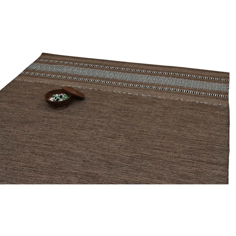 GENERICO - Alfombra Kilim Rustic Nomad Marrón 150 X 210 mts
