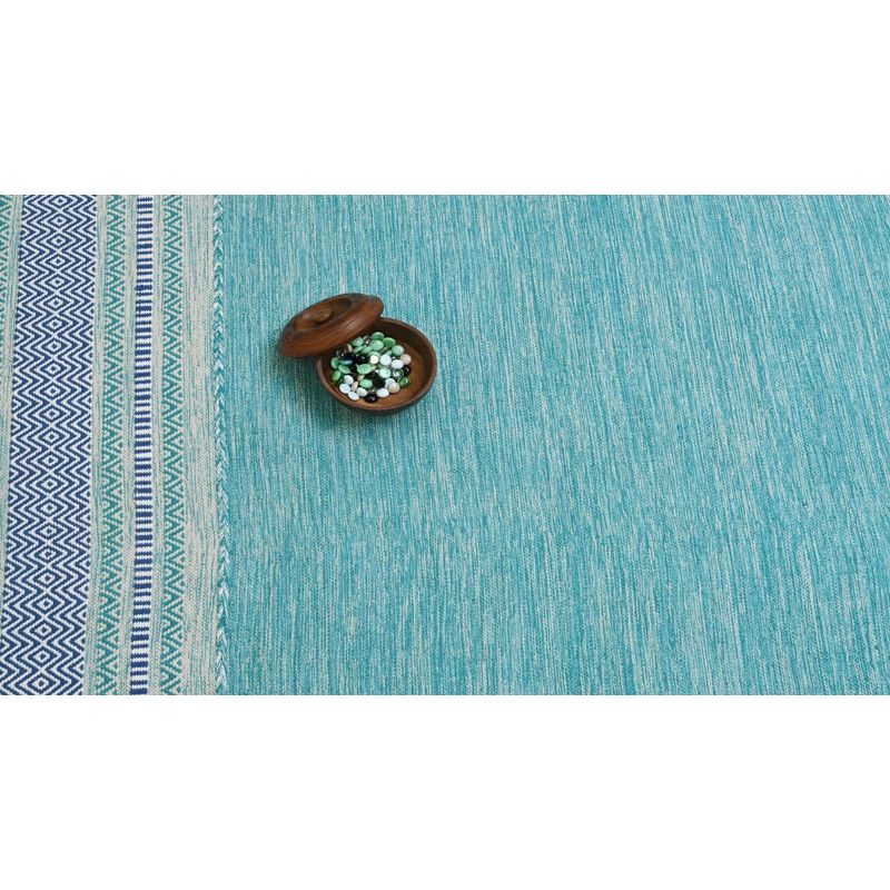 GENERICO - Alfombra Kilim Rustic Nomad Turquesa 120 X 180 mts