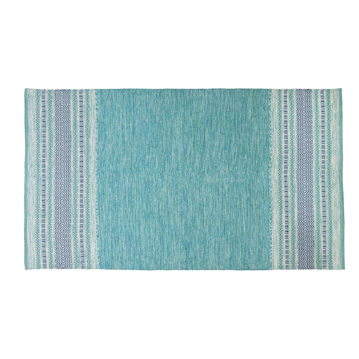 DECOGHAR - Alfombra Kilim Rustic Nomad Antideslizante Turquesa 280 X 365 mts