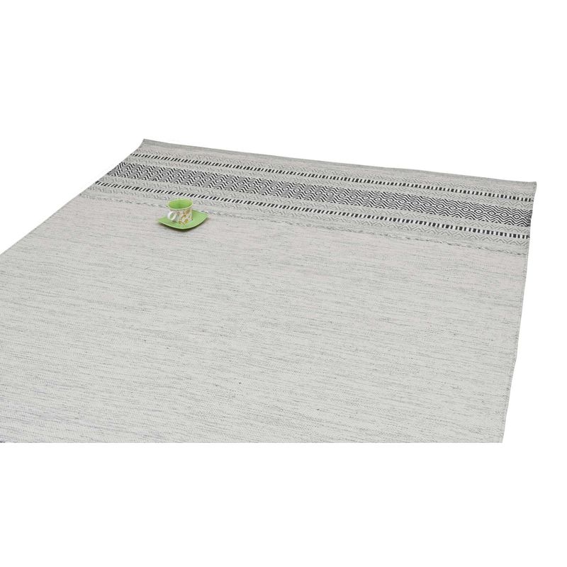 GENERICO - Alfombra Kilim Rustic Nomad Antideslizante Lt Gris 280 X 365 mts