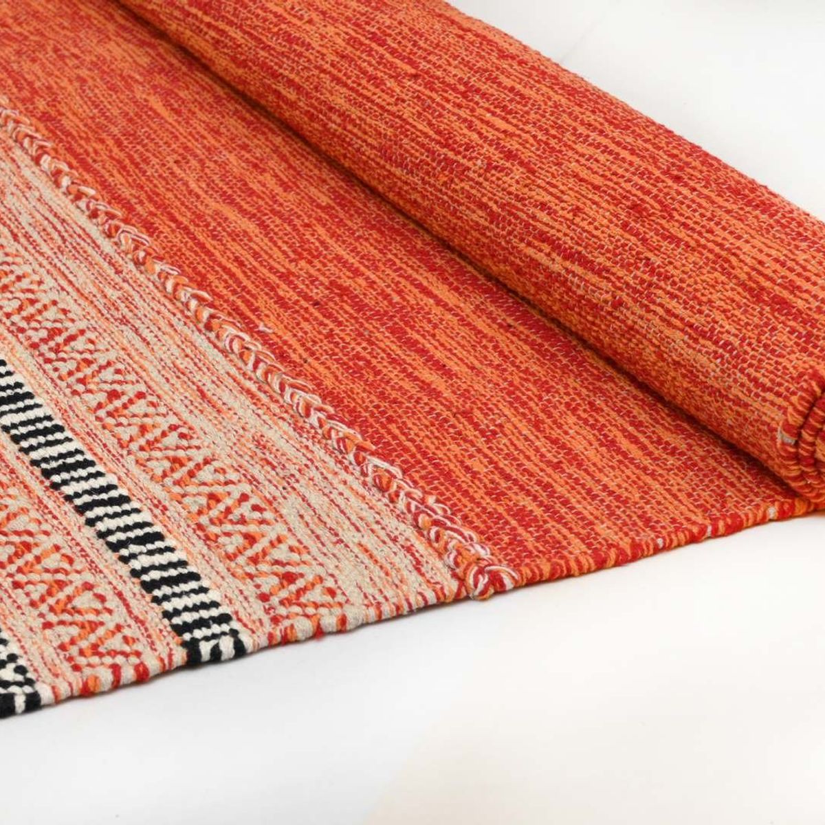 DECOGHAR - Alfombra Kilim Rustic Nomad Naranja 120 X 180 mts