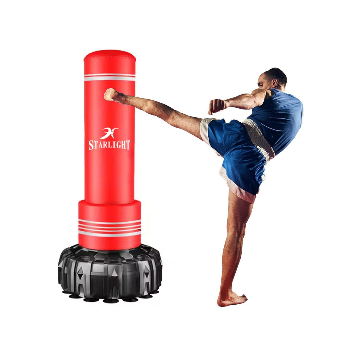 SDFIT - Punching Bag Stand saco boxeo 170 cm rojo - TJ-703