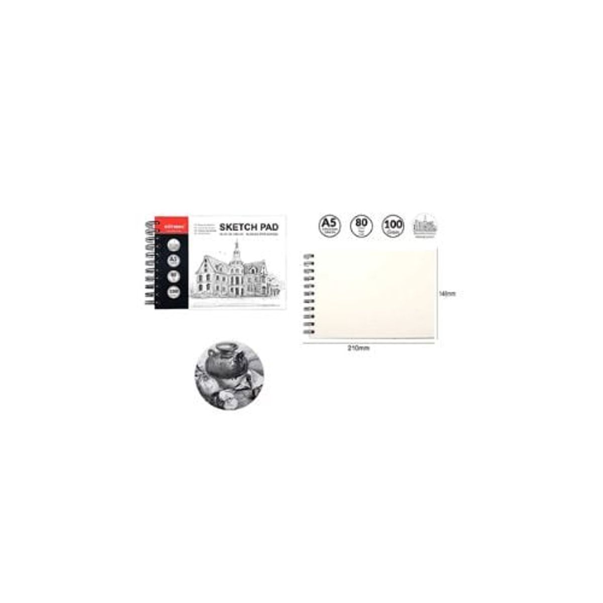 GENERICO - Bloc De Dibujo  80 Hojas