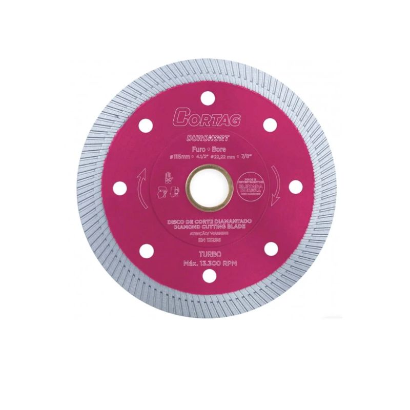 CORTAG - Disco Diamantado 412 Turbo Durokort Ultra Fino Alta Dureza Cortag