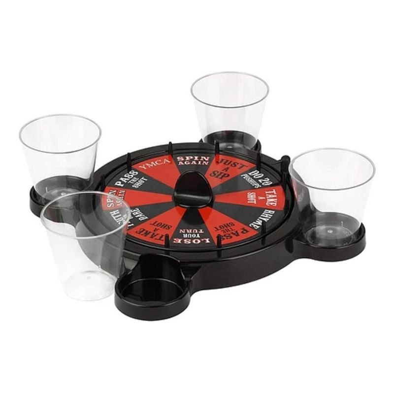 GENERICO - Juego De Mesa Roulette Shots Juego De Bar Chupitos Trago