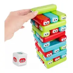 GENERICO - Juego De Mesa Torre De Equilibrio De Colores Caras Niños