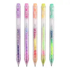 GENERICO - Set 5 Lapices Gel Con Brillo Multicolor Magical Boligrafo