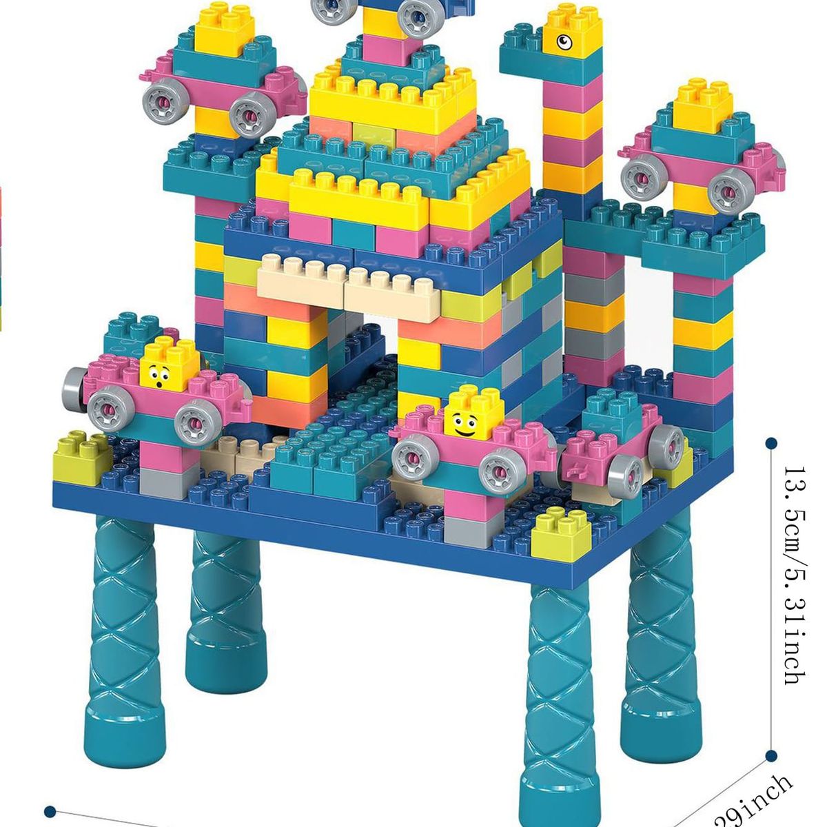 GENERICO - Mini Mesita Con 260 Bloques De Construcción Tipo Leg Juguete Niño