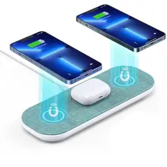 CHOETECH - Cargador Inalámbrico De Carga Rápida 3 En 1