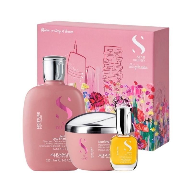 ALFAPARF MILANO - Kit Holiday Semi Di Lino Moisture Nutritive Alfaparf