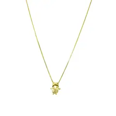 ANDREA COGGIOLA JOYAS - Collar Niña Circón Enchapado Oro 18K