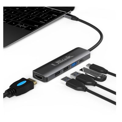 Imagen 2 del producto ADAPTADOR USB-C A HDMI, USB 3.0, 2 USB 2.0, USB-C CARGA