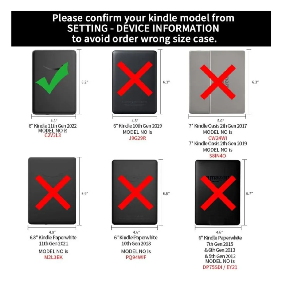 GENERICO - Funda Inteligente Para Kindle 11th Gene 2022 Release