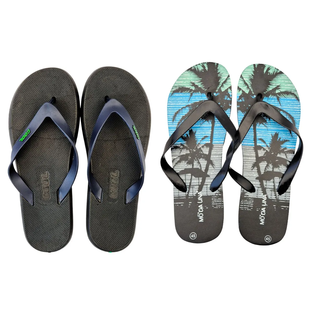 LIKE SHOP - Pack 2 Pares Hawaianas Hombre Chalas Sandalias Cool