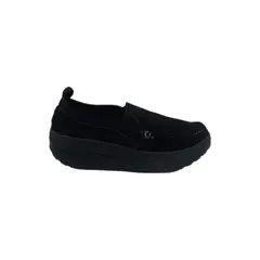 PAND G - Mocasín Negro Gamuza Mujer