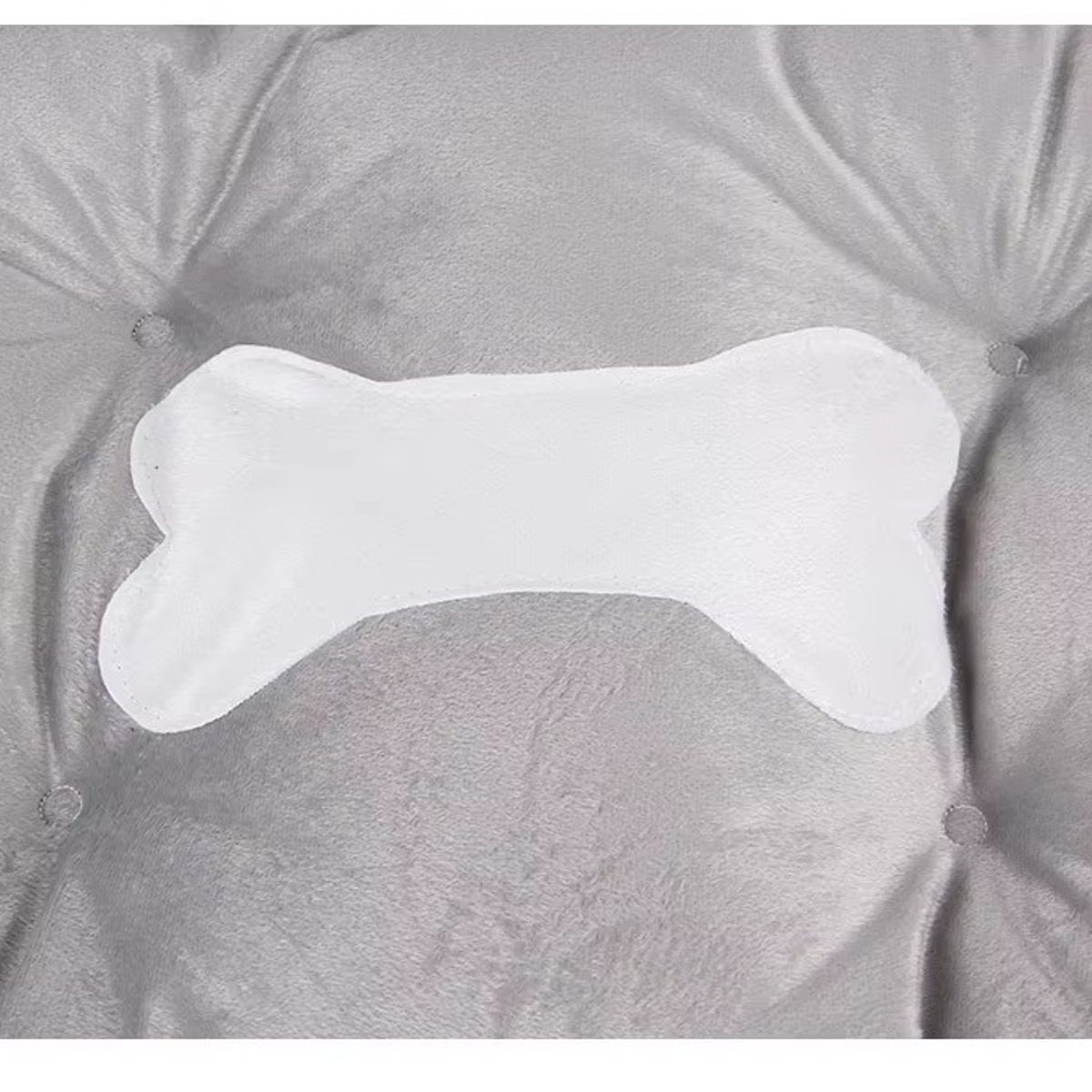 GENERICO - Cama Ortopédica para Perros 70x55cm Negra-Gris