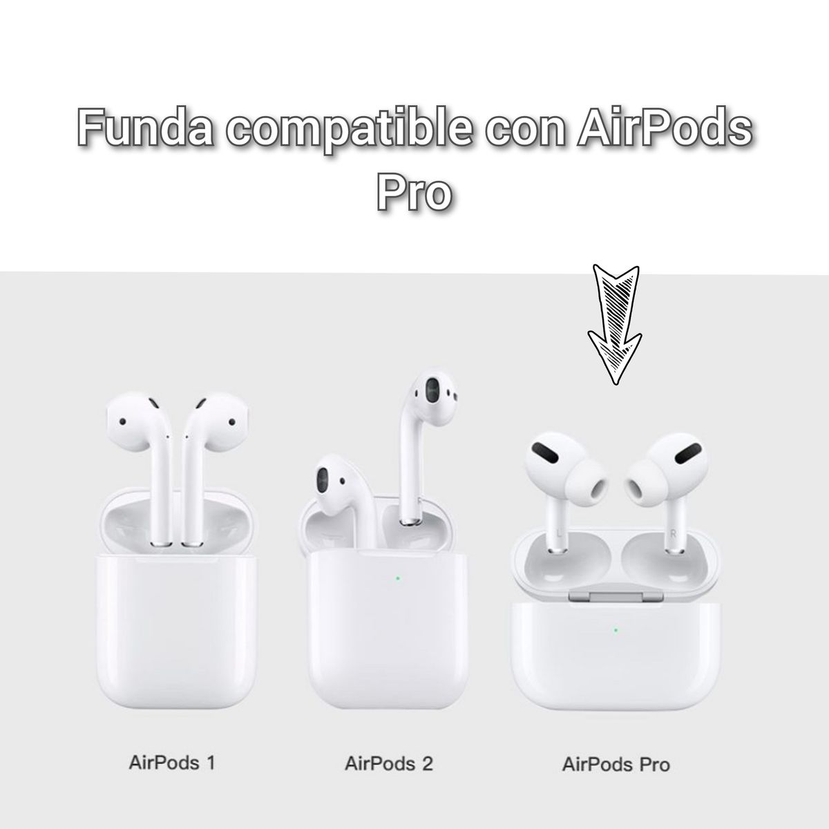 URBANCASE - Funda Urbancase De Silicona Para AirPods Pro 1/ 2 Generación