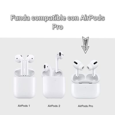 Imagen 2 del producto Funda De Silicona Para AirPods Pro 1/ 2 Generación