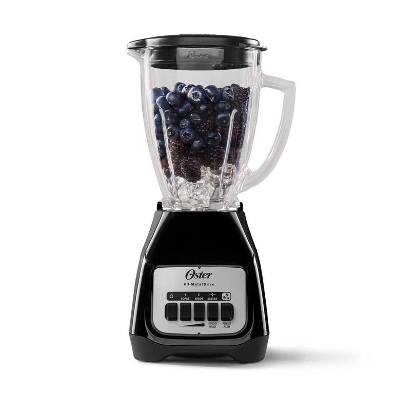 Licuadora Oster® 2 Velocidades Y Vaso De Vidrio Color Negro Blstkagbpb