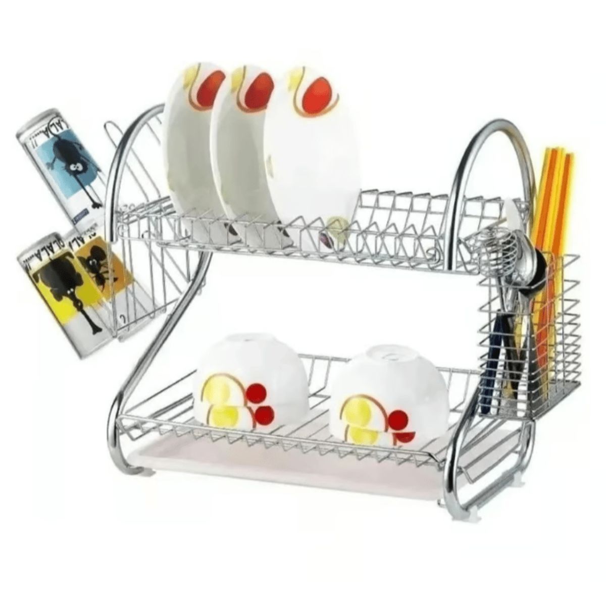 GENERICO - Secador De Platos Escurridor Acero Inoxidable