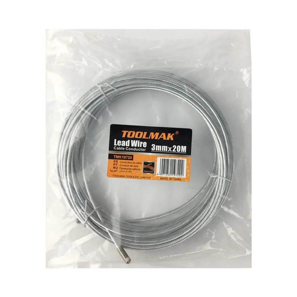 GENERICO - Laucha Pasacables De Acero 3mm X 20 Mts Toolmak