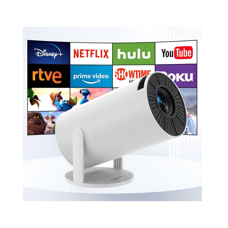 GENERICO - Proyector Mini Portatil Profesional 4K ULTRA HD multimedia