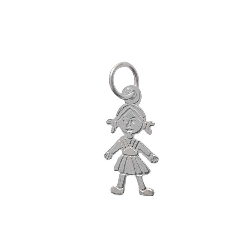 ANDREA COGGIOLA JOYAS - Colgante Niña Plata Fina 925