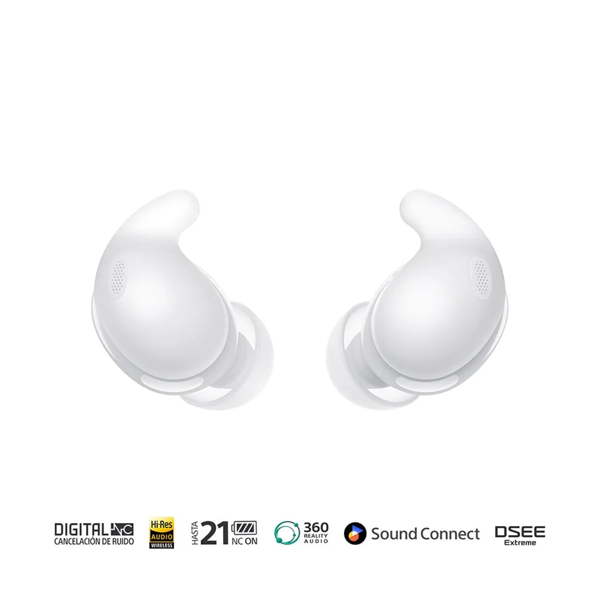 SONY - Audífonos inalámbricos con noise canceling LinkBuds Fit Blancos