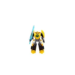 GENERICO - Robot transforme con espadas color amarillo