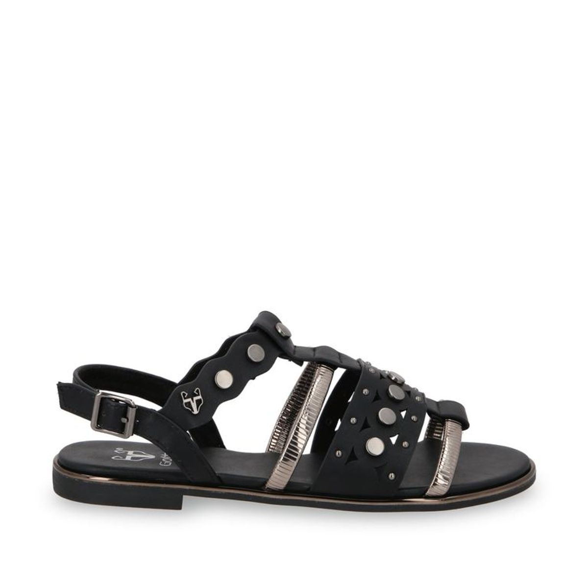 GOTTA - Sandalia Plano Negro Mujer 55212