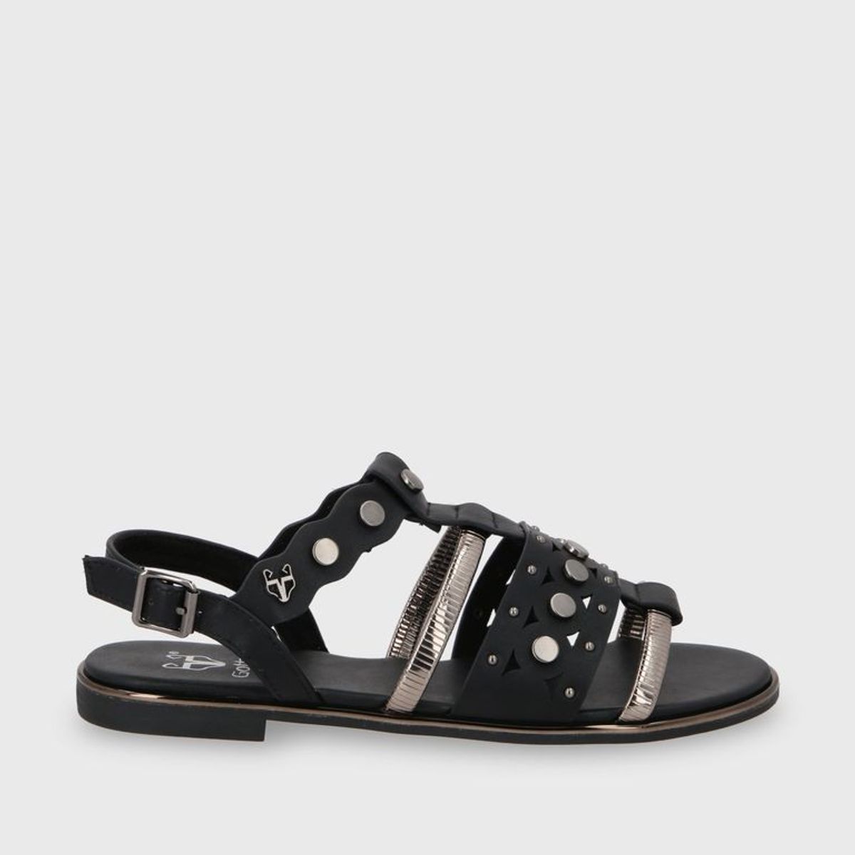 GOTTA - Sandalia Plano Negro Mujer 55212