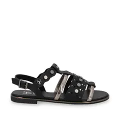 GOTTA - Sandalia Mujer Negra Plana 55212