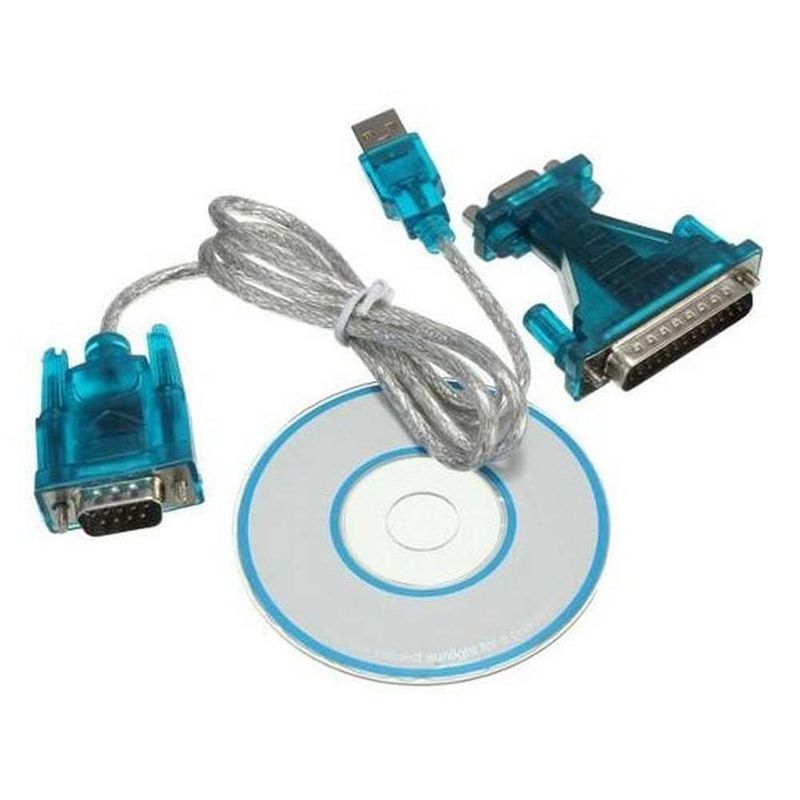 GEN - Cable Adaptador Usb Serial Rs232 9 Pin Db9 Pc Notebook Db25 - Verde