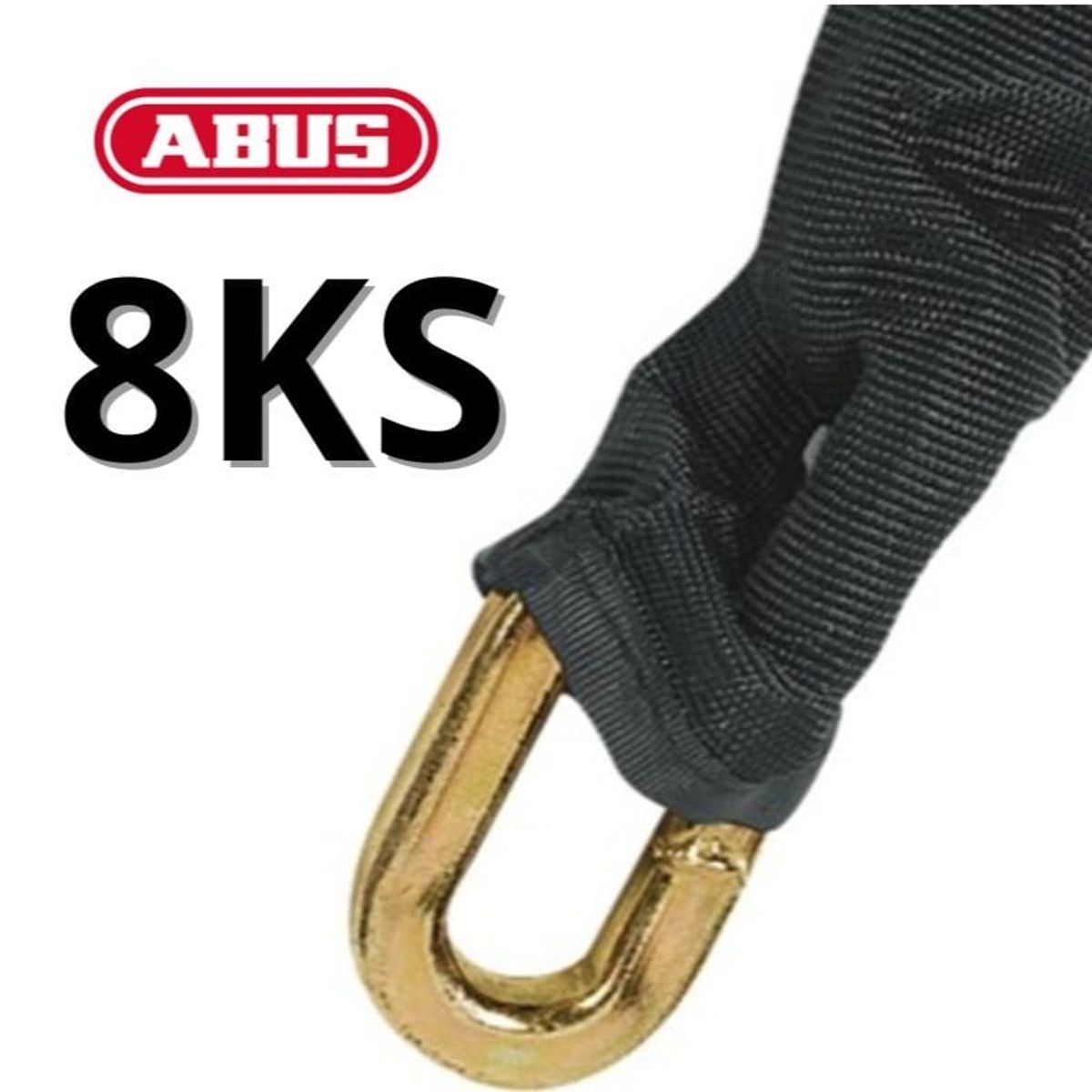 ABUS - Cadena Acero Serie 8KS 140cm Endurecido Alta Seguridad