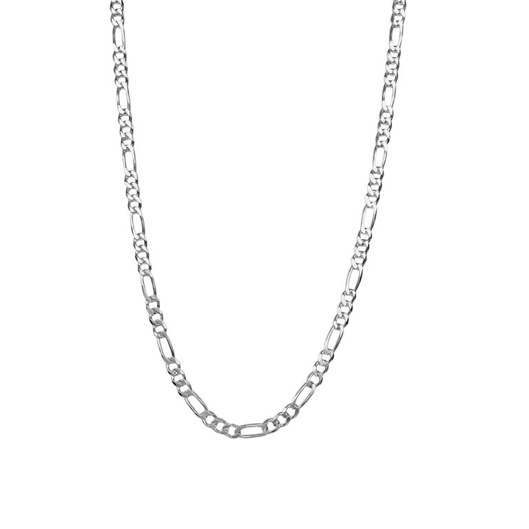 Cadena Eslabon Grueso Hombre Plata Fina 925 Plateado TALLA UNICA