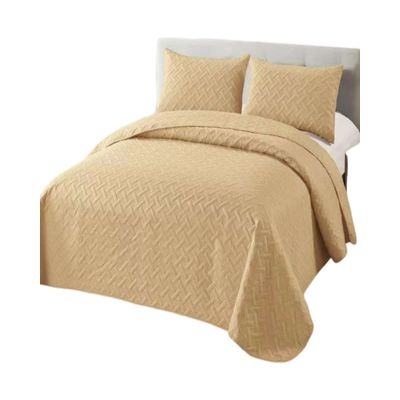 Imagen 2 del producto CUBRECAMA COLCHAS QUILT DE VERANO 2 PLAZAS BEIGE