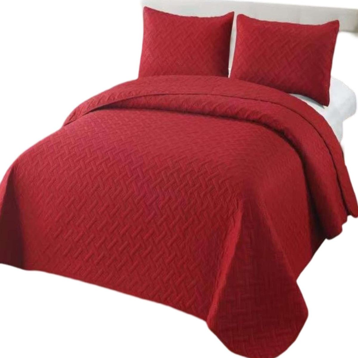 GENERICO - CUBRECAMA COLCHAS QUILT DE VERANO KING BURDEO