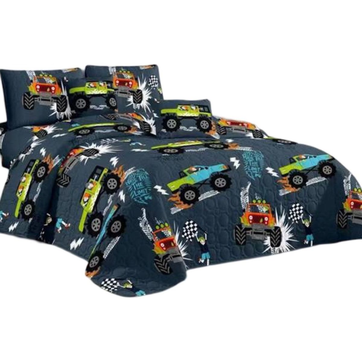 GENERICO - Cubrecama Quilt Verano Plaza y Media Verano Unicolor 11n10