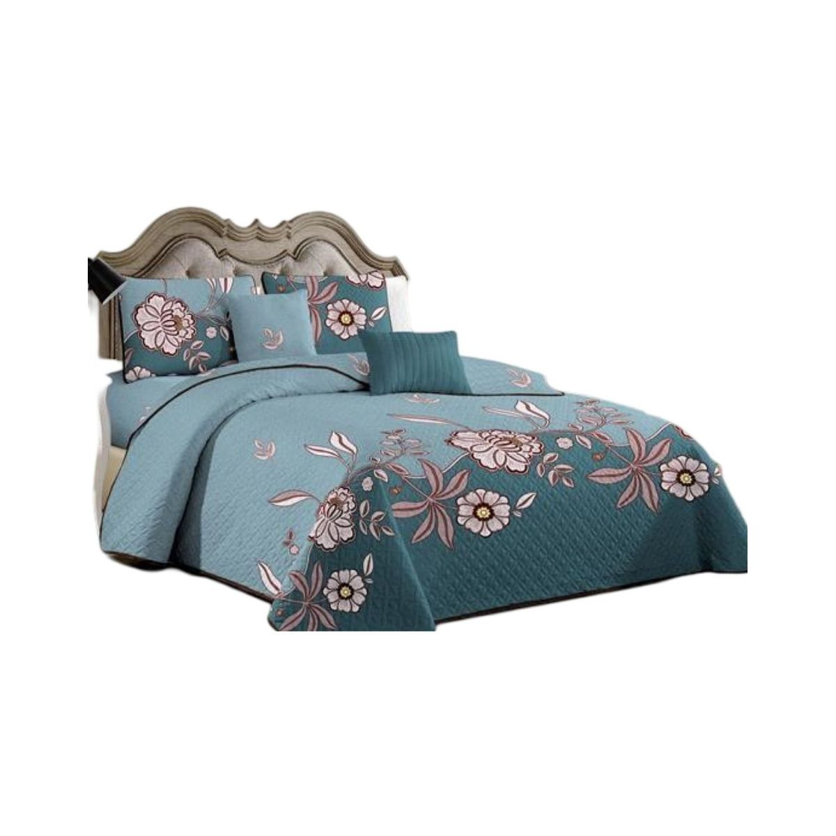 GENERICO - Cubrecama Quilt Verano Plaza y Media Verano Unicolor 11n60