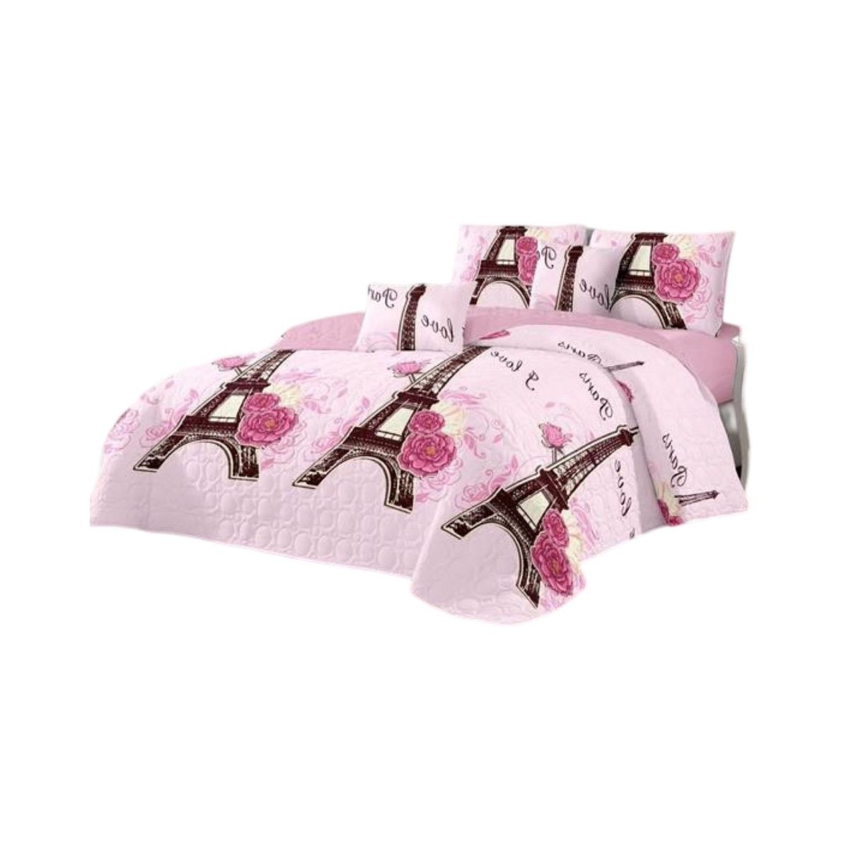 GENERICO - Cubrecama Quilt Verano Plaza y Media Verano Unicolor 11n64