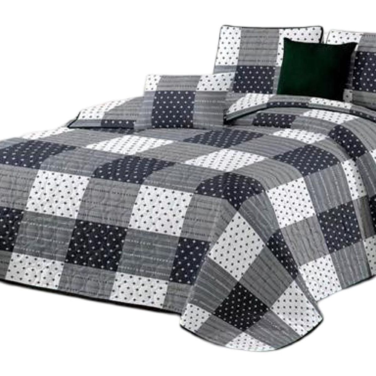 GENERICO - Cubrecama Cobertor Quilt 2 Plaza Primera Verano Q06