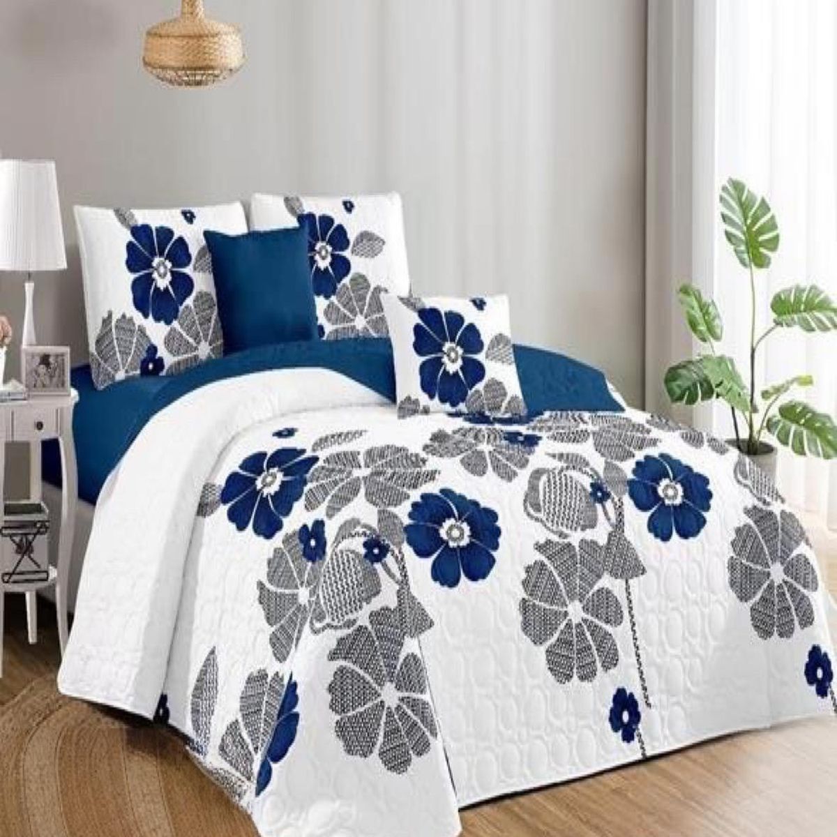 GENERICO - Cubrecama Cobertor Quilt 2 Plaza Primera Verano Q46