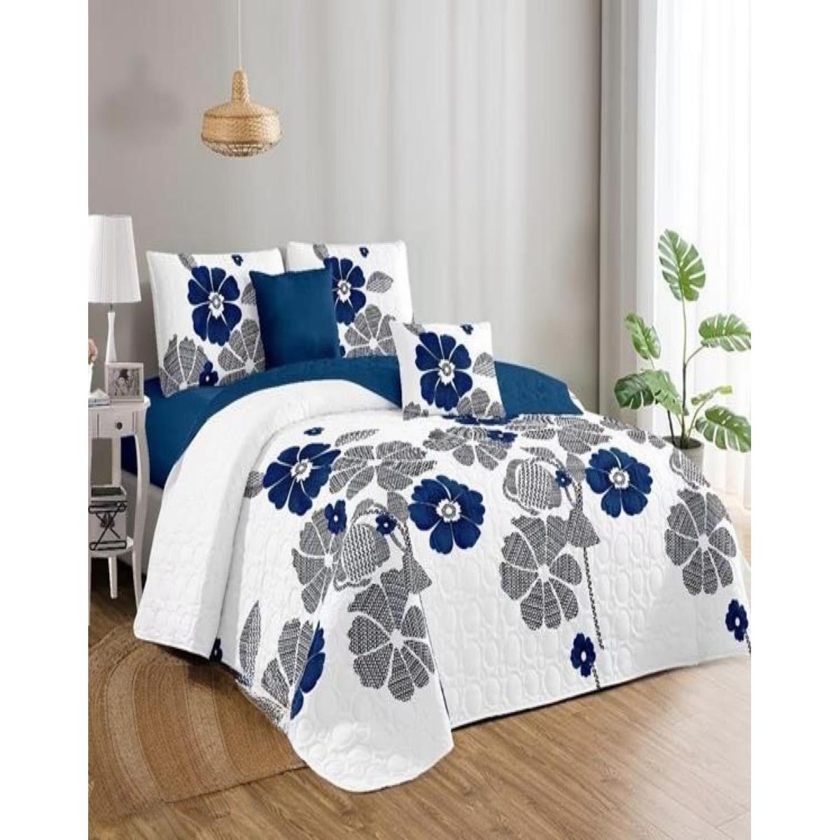 GENERICO - Cubrecama Cobertor Quilt 2 Plaza Primera Verano Q46