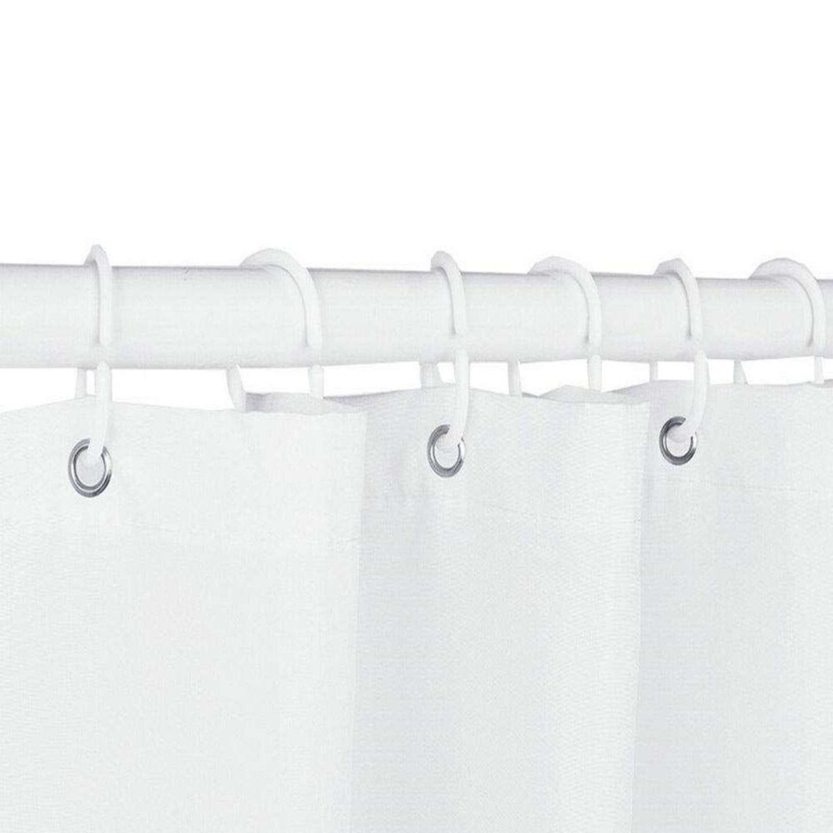 GENERICO - CORTINA DE BAÑO IMPERMEABLE MÁS FORRO DE DUCHA DISEÑO FLORES 180x180 cm