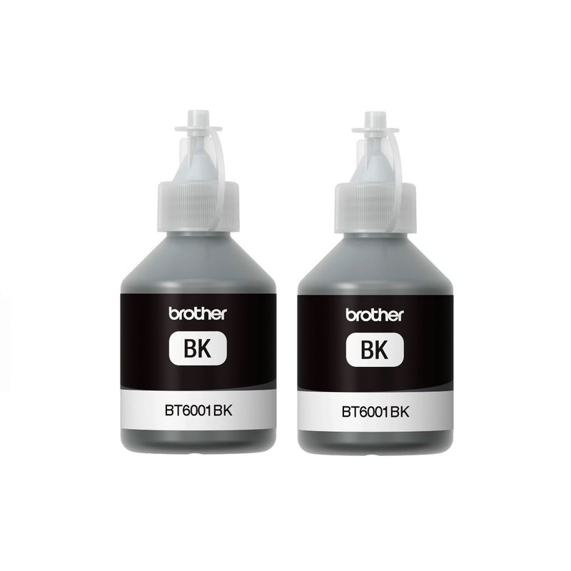 BROTHER - Botellas de Tintas Brother bt6001 Negro Original Pack