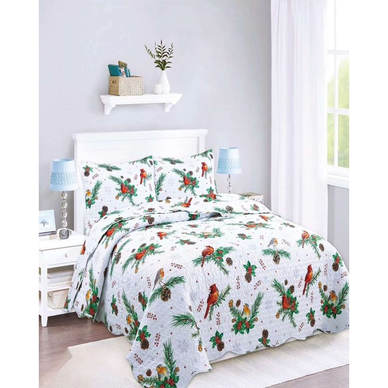 GENERICO - CUBRECAMA QUILT 2 PLAZAS DE VERANO
