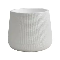 WAKESHOME - Macetero De Plastico Mediano Ancho 24cm Alto 27cm