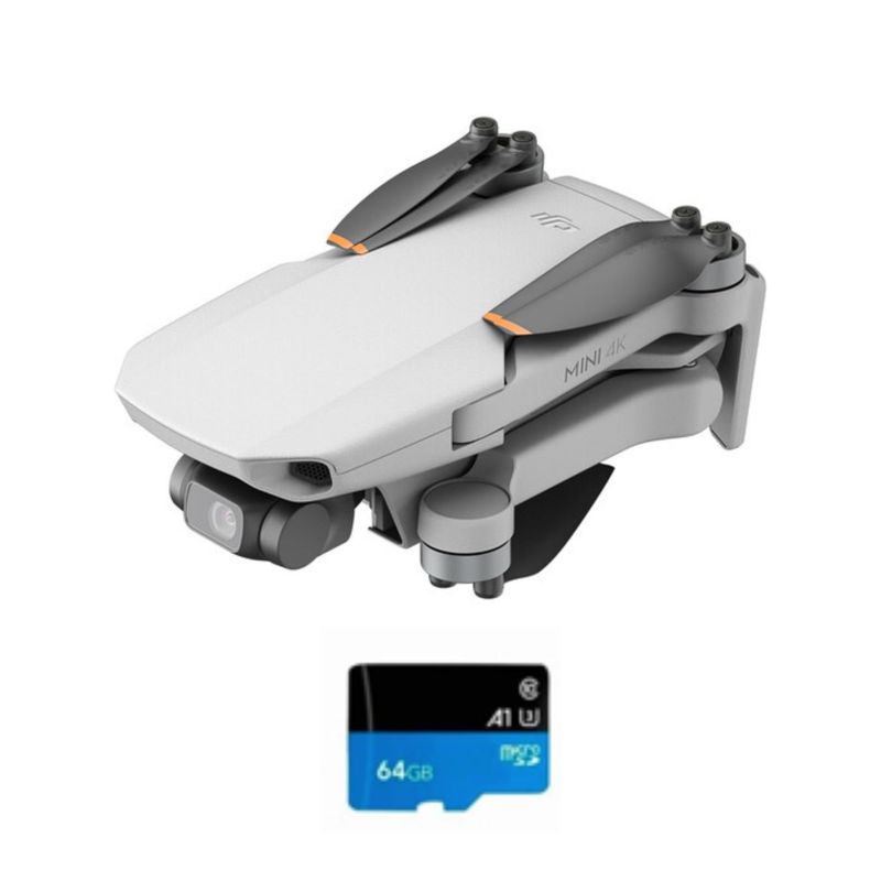 DJI - Drone DJI Mini 4K Fly More Combo + Tarjeta de memoria 64GB