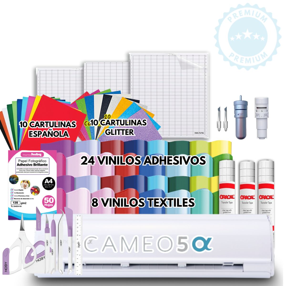 SILHOUETTE - Cameo 5 Blanca alpha FULL insumos